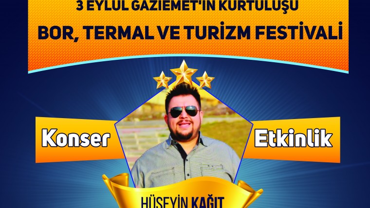 3 Eylül Gazi Emet'in Kurtuluş Bor,Termal ve Turizm Festivaline Bekliyoruz