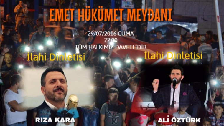 Emet Hükümet Meydanı İlahi Dinletisi