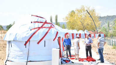 Belediye Başkanımız Hüseyin Doğan Türk otağı ve mesire alanı çalışmalarını yerinde inceledi