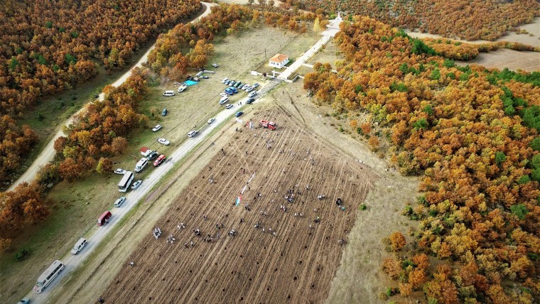 11 MİLYON FİDANIN 3000'İ EMET İLÇESİNDE TOPRAKLA BULUŞTU