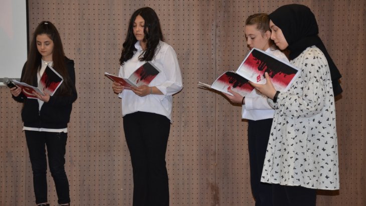 18 MART ÇANAKKALE ŞEHİTLERİNİ ANMA PROGRAMI GAZİKEMAL İLKÖĞRETİM OKULU KONFERANS SALONUNDA GERÇEKLEŞTİRİLDİ...