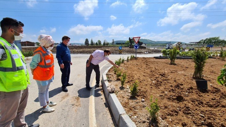 Emet Kavşağına 1.5 Milyon TL'lik Peyzaj Çalışması