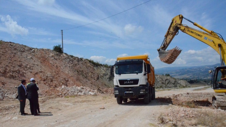 EMET ÇEVRE YOLU ÇALIŞMALARI BAŞLADI