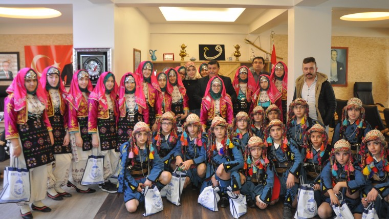 Şampiyonlardan Belediyemize Ziyaret