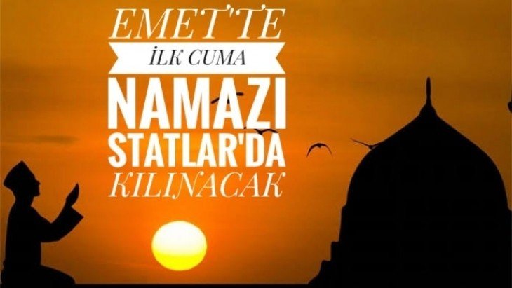 İlçemizde Esentepe Mah. ve Termal Otel Bünyesinde Bulunan Statlarda 29/05/2020 tarihinden itibaren Cuma Namazları kılınabilecektir.