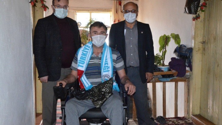 KAZADA YÜRÜME KAYBINA UĞRAYAN VATANDAŞIMIZI UNUTMADIK