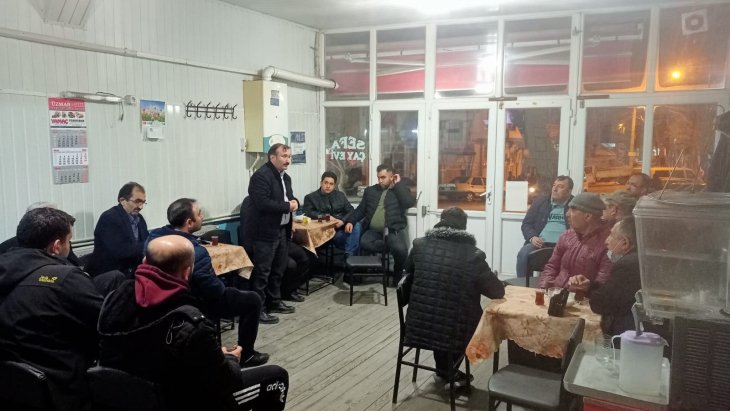 Ramazan ayı vesilesi ile teravih namazını Hergün bir camide idrak eden Belediye Başkanımız Hüseyin Doğan namaz sonrası Çevrede bulunan Kahvehanelerde Vatandaşlarla buluşuyor