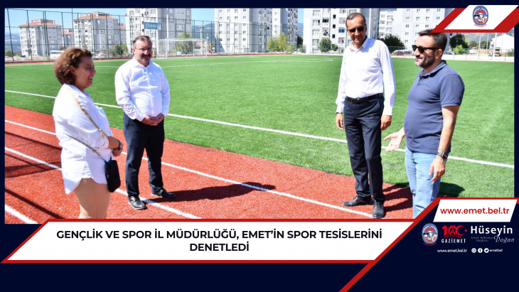 Gençlik ve Spor İl Müdürlüğü, Emet’in spor tesislerini denetledi