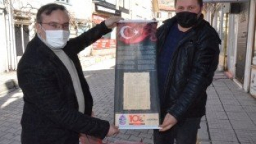 İstiklal Marşımızın Kabulünün 100.Yılında Emet Belediyemizden Anlamlı Hediye