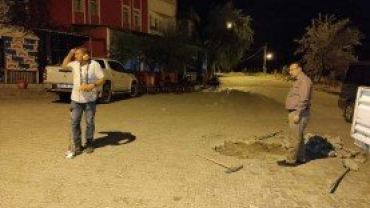 EMET BELEDİYESİ SU İŞLERİ EKİPLERİ  GECE BOYU KAÇAK SU ARAŞTIRMASI YAPTI