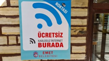 Emet Belediyemizden İlçede 4 Noktada Ücretsiz Wifi Hizmeti