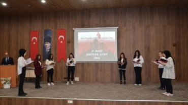 18 MART ÇANAKKALE ŞEHİTLERİNİ ANMA PROGRAMI GAZİKEMAL İLKÖĞRETİM OKULU KONFERANS SALONUNDA GERÇEKLEŞTİRİLDİ...