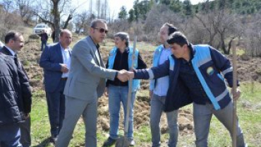 Emet Küreci Elmasını Geliştirme Adına Yeni Fidanlar Toprakla Buluştu