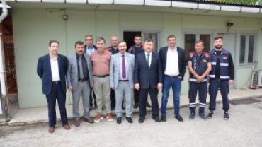 Bayram vesilesiyle her daim görevleri başında olan itfaiye ve Hamam personelimizle bayramlaştık.