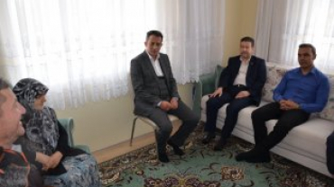 İlçe Protokolü Bayram Öncesi Şehit Ailelerimize Görevlerini Yerine Getirdi