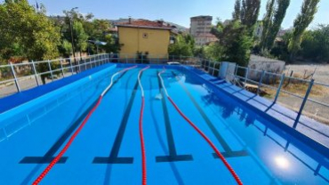 EMET PORTATİF YÜZME HAVUZUNDA SONA DOĞRU