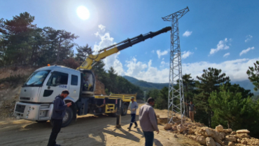 EMET GÖLETİ ARITMA TESİSİ İÇİN ORTA GERİLİM KAFES DİREK DİKİM İŞLEMİ YAPTIRILIYOR.