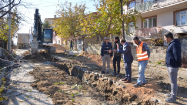 Belediye Başkanımız Hüseyin Doğan İlçemizde Devam eden Altyapı Çalışmalarını yerinde  inceledi ekiplerden bilgi aldı