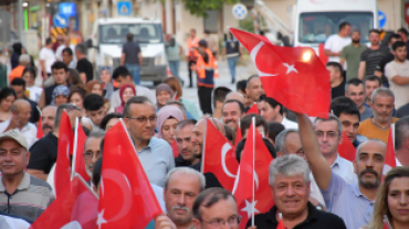 İlçemizde 15 Temmuz Milli birlik yürüyüşü gerçekleştirildi