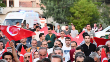 İlçemizde 15 Temmuz Milli birlik yürüyüşü gerçekleştirildi