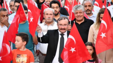 İlçemizde 15 Temmuz Milli birlik yürüyüşü gerçekleştirildi
