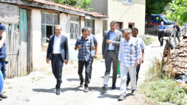 Vali Çelik Emet İlçesinde köy ve merkez çalışmalarını yerinde inceledi