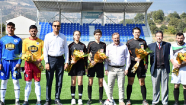 Emet’in yeni stadında ilk maç bugün oynandı