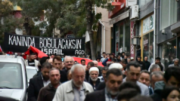 Emet halkı birlik oldu; Filistin için yürüdü!