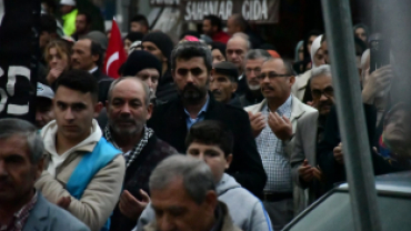 Emet halkı birlik oldu; Filistin için yürüdü!