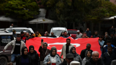 Emet halkı birlik oldu; Filistin için yürüdü!