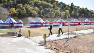 Belediye Başkanımız Hüseyin Doğan,Türk obası ve mesire alanında İncelemelerde bulundu.