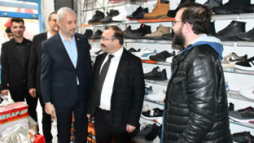 Milletvekili Adil Biçer Emet'te; Partililerle buluştu, esnafları ziyaret etti