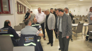 BAŞKANLAR İŞÇİLERLE SAHUR YAPTILAR