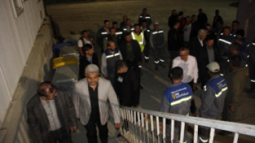 BAŞKANLAR İŞÇİLERLE SAHUR YAPTILAR